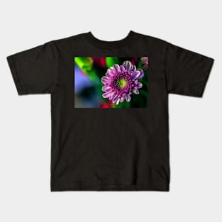 Colorful Flower on a Bokeh Background Kids T-Shirt